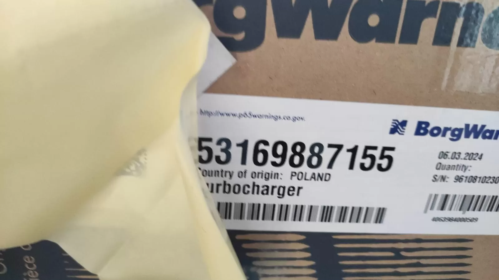 турбина двигателя OM904LA